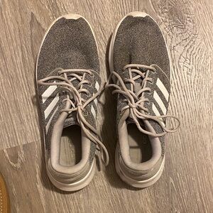 Adidas Charcoal Sneakers with White Accents